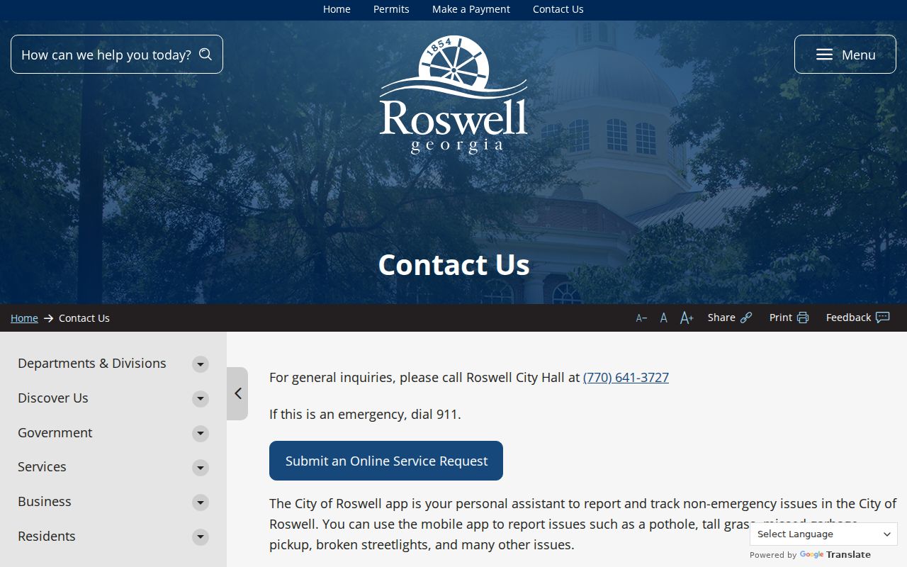 Roswell people directories city staff listing